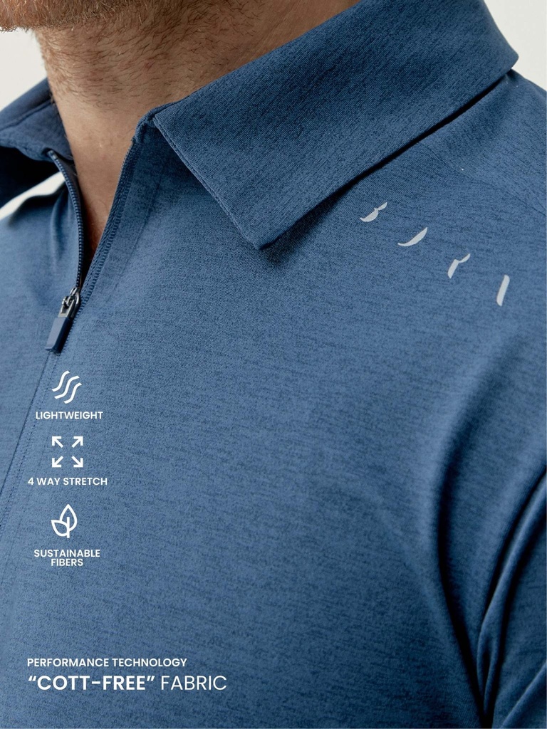 [210000008870] KARIBA Blue - T-Shirt Polo - BORN LIVING YOGA M