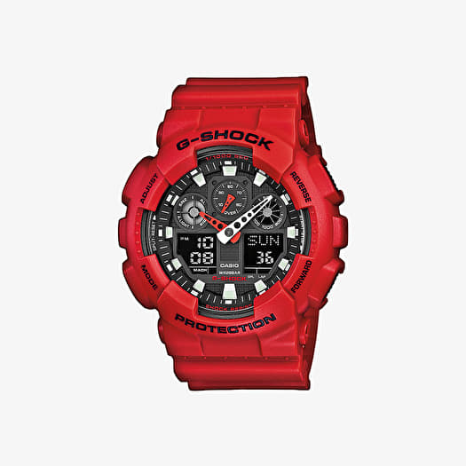 [210000008291] GA-100B-4AER - Montre - G-SHOCK Red