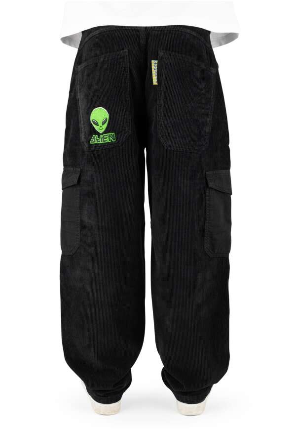 [210000010340] ALIEN CARGO - Pantalon - HOMEBOY Cord Black 28L32