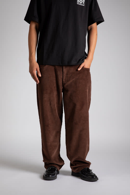 X-TRA BAGGY Cord - Pantalon - HOMEBOY Chocolat Brown 30L32