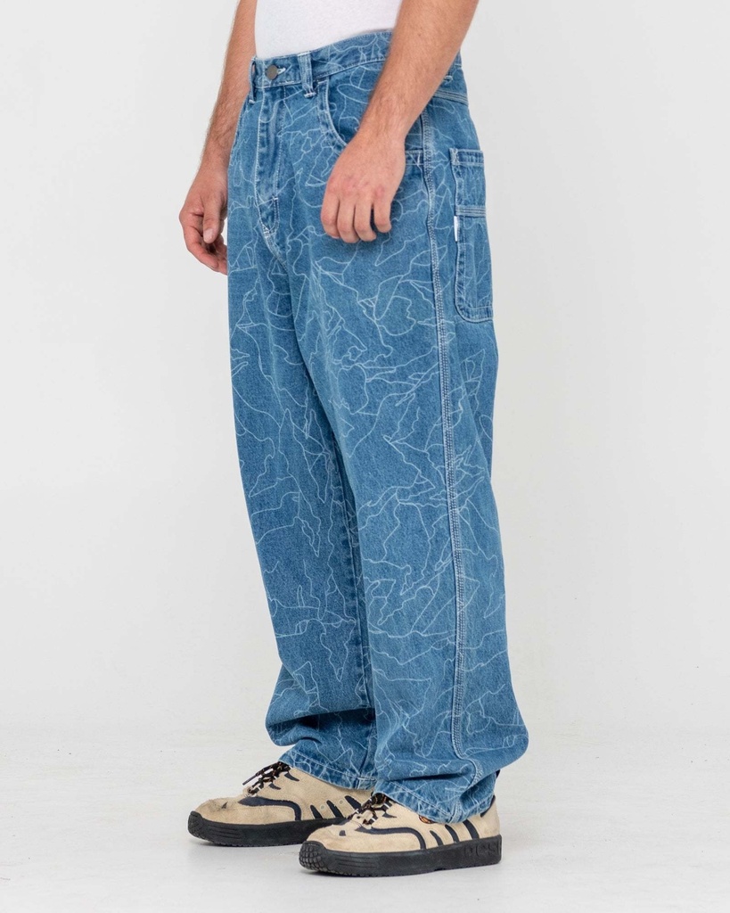 [210000011165] FLIP DADDY LAZER  TECH DENIM - Pantalon - RUSTY  Middy blue 30