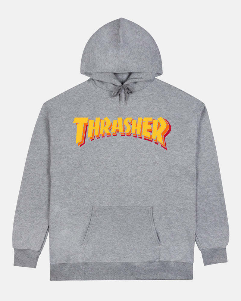 THRASHER SWEAT STACKED SPORT GREY S