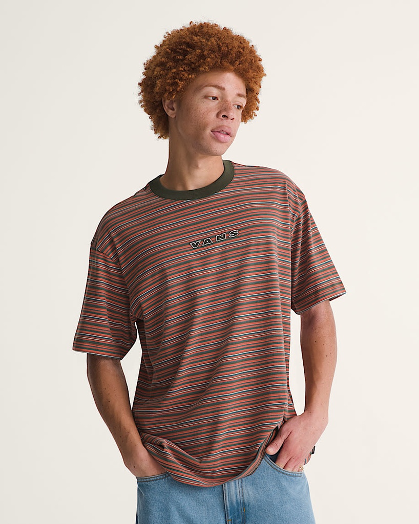 [210000013971] Cameron Stripe SS Knit - VANS Parisian Night/ XL