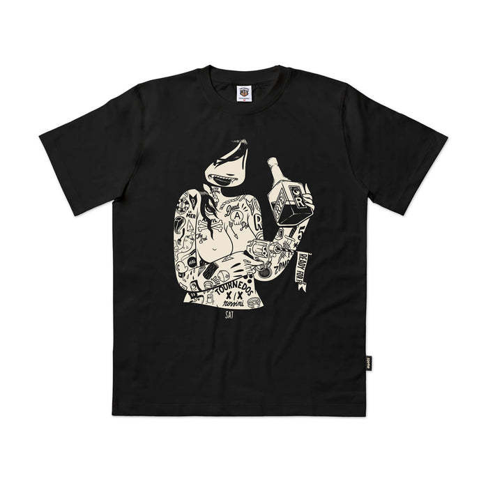[210000014068] The Dudes SAT Classic T-Shirt Standard - The DUDES black XL