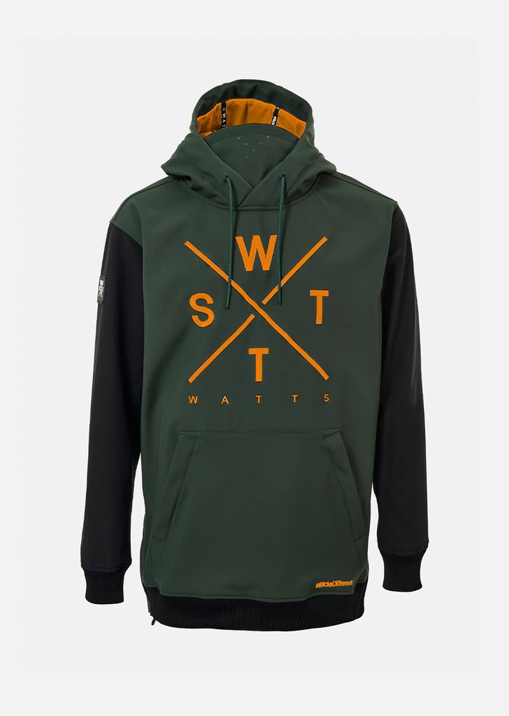 [210000010283] ORBITAL - Veste snow enfant - WATTS Forest green/orange 8ans