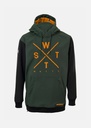 ORBITAL - Veste snow enfant - WATTS Forest green/orange 8ans