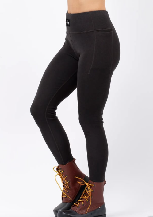 [210000010468] POCKET MERINO WOOL RIB - Technique bas - EIVY Black L