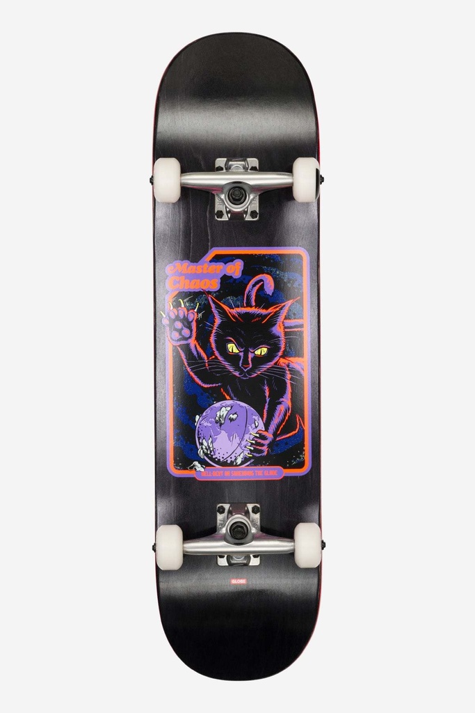 [210000014572] G1 MASTER OF CHAOS 8.0 - DECK  SKATEBOARD - BLACK CAT - GLOBE