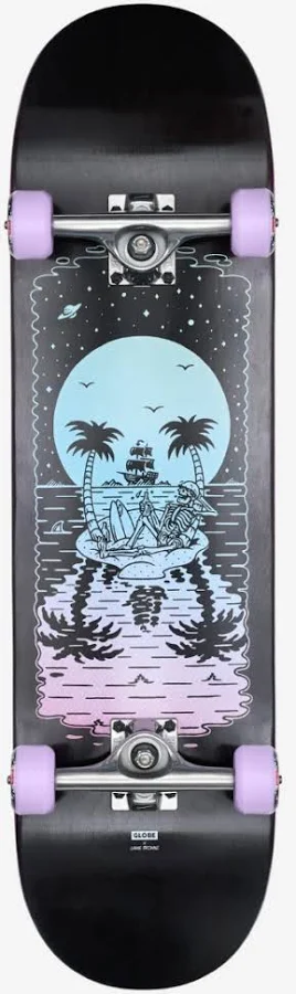 G2 REFLECTION 8.5 DECK - BLACK/PURPLE - Skateboard - GLOBE