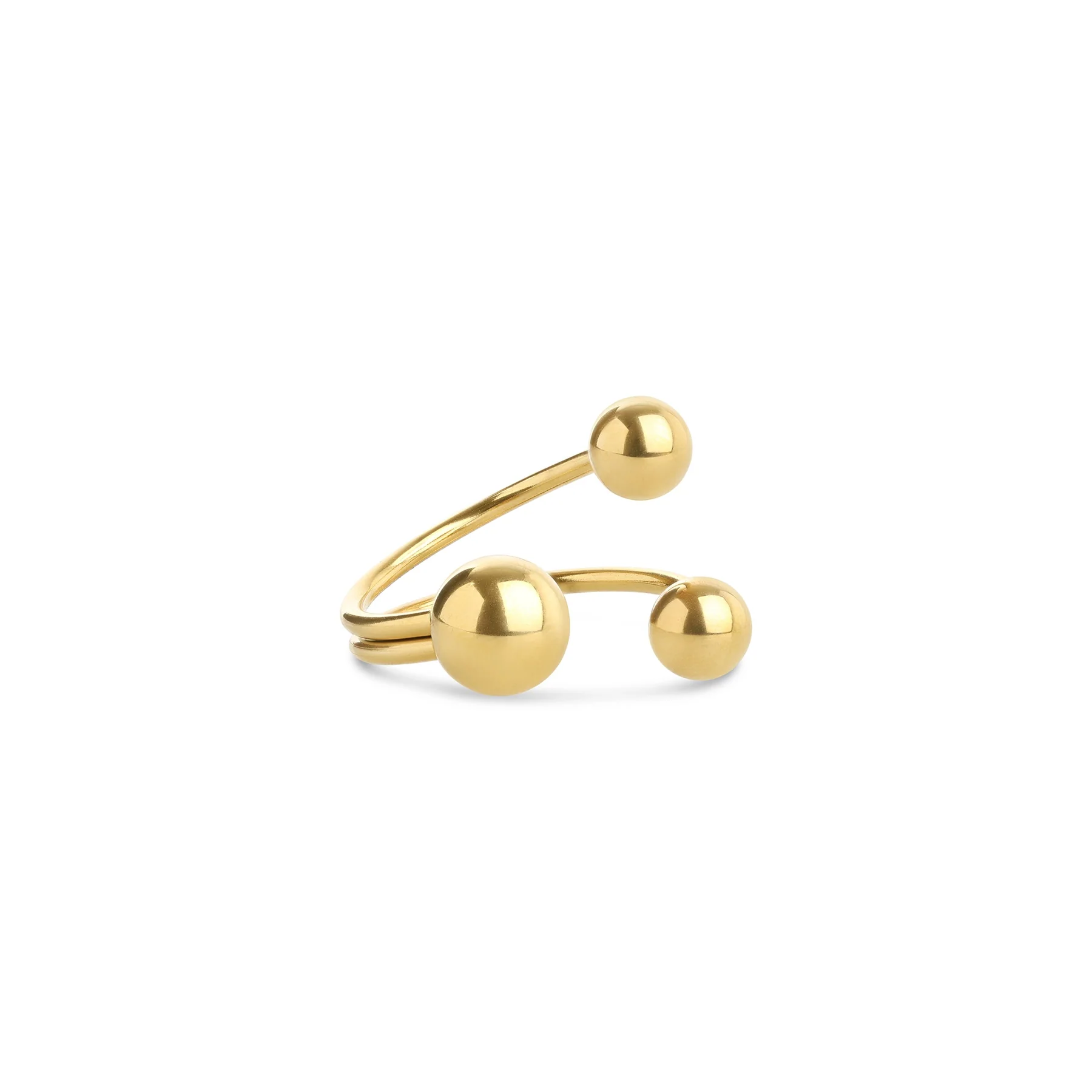 [8563302] I d a - M etal Bead Ring Stainless Steel - TIMI of SWINEN