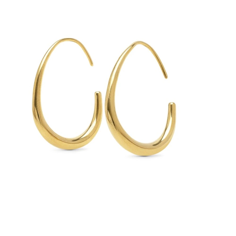 [8524102] V i l h e l m ina - Adjustable Hoop Earrings Stainless St - TIMI of SWINEN