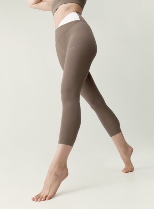 CLEO - Legging Fossil/Craie white - BORN LIVING YOGA (S)