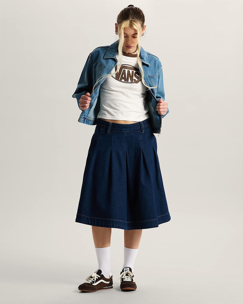 [210000013747] Authentic Chino Denim S Dark Rins - Jupe Dark Rinse - VANS (25)