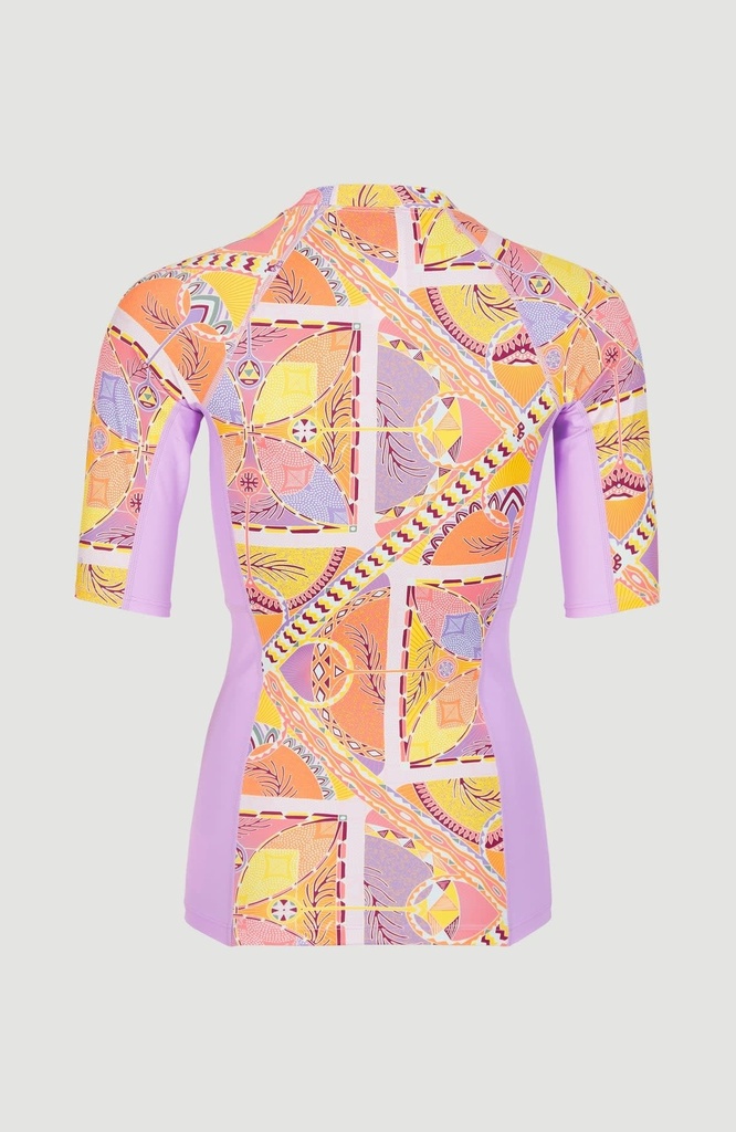 SOLAIRE À MANCHES COURTES UPF 50+ - T-shirt - O'NEILL YELLOW SCARF PRINT (XS)