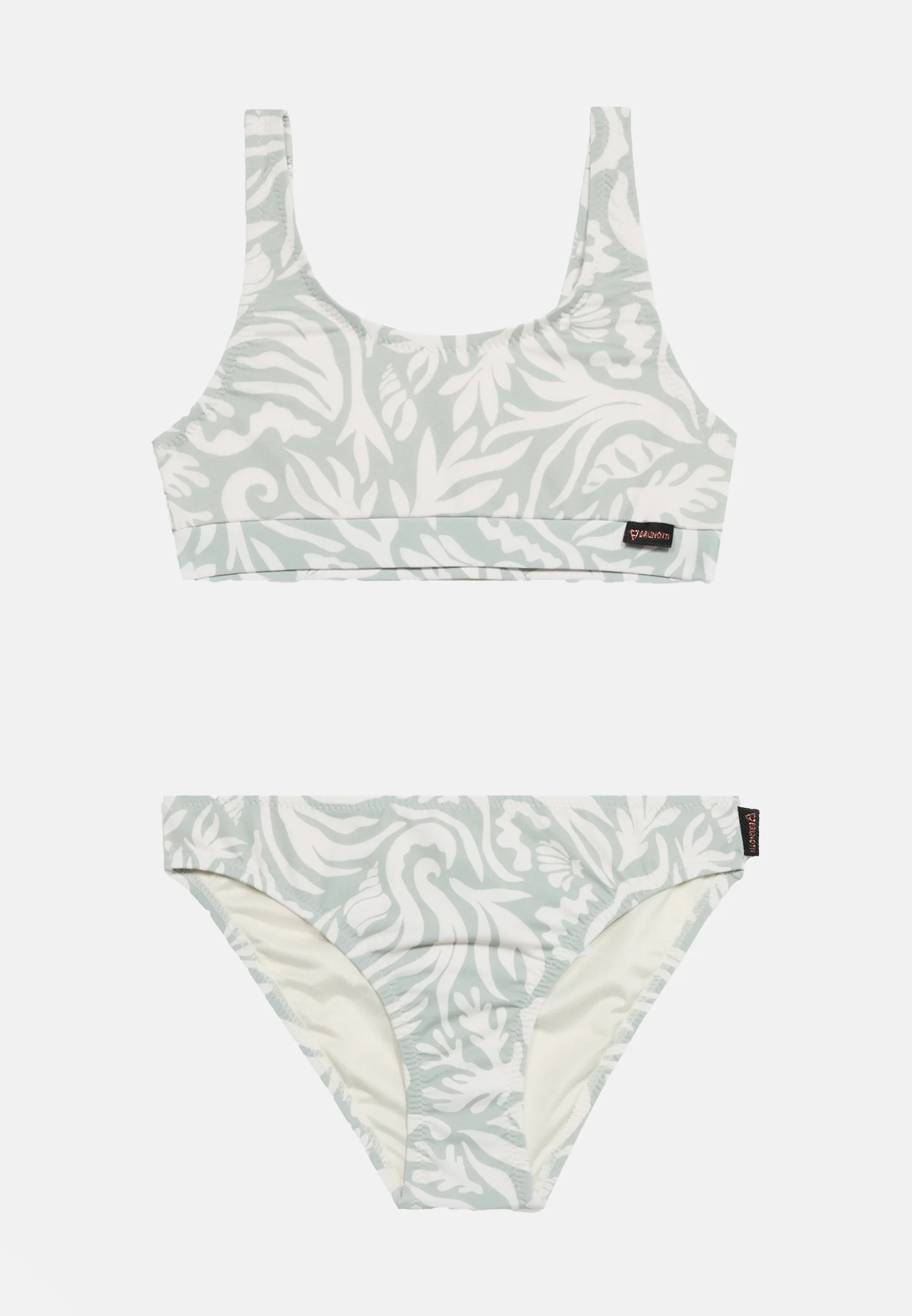 Myla-Print Girls Bikini Aqua Grey