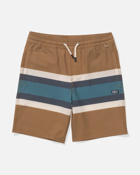 CREW BOYS STRIPE VOLLEY - Boardshort enfant - SALTY CREW BBRN (12ans)