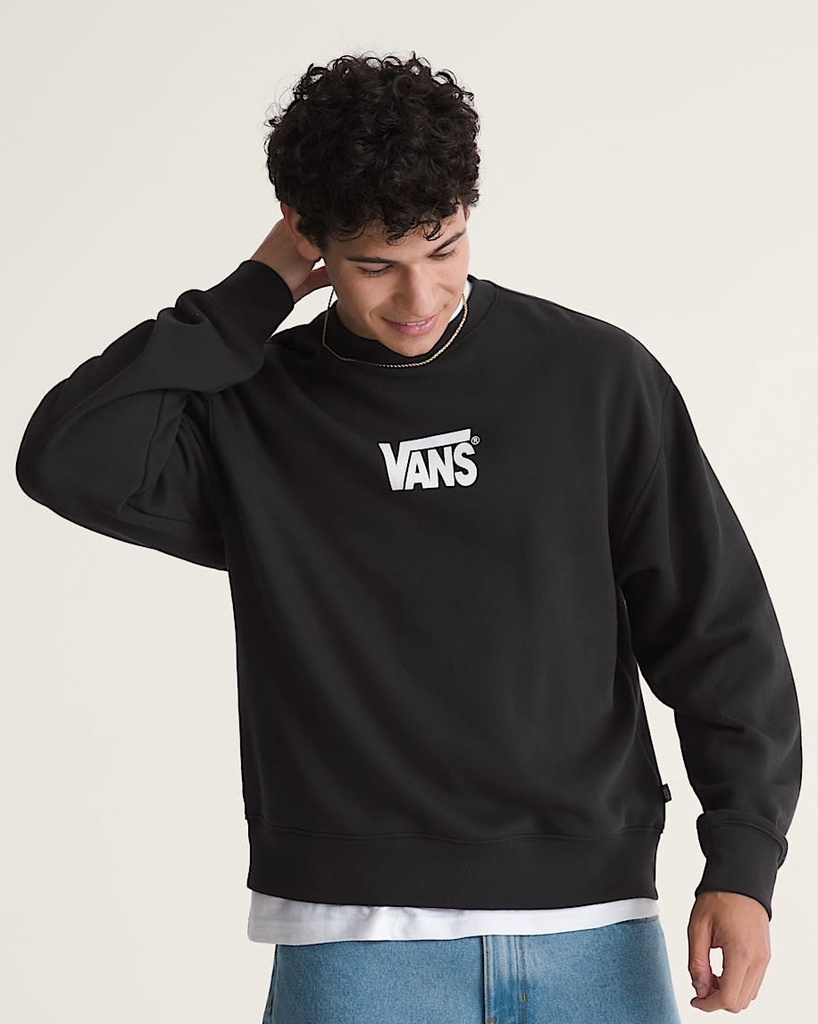 Stretch Logo Crew - VANS Black (8ans)