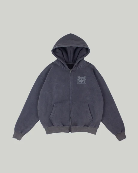 OLD SCHOOL - Sweat grise délavée - HOMEBOY