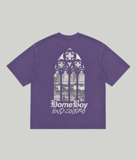 WINDOW - T-shirt Lilac Washed - HOMEBOY