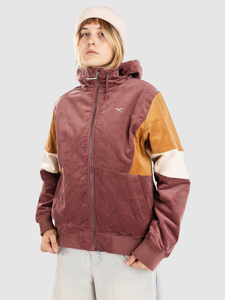 Blotchy Cord Jacket plum - Veste - IRIEDAILY