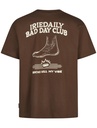 Bad Day Club T-Shirt dark coffee - IRIEDAILY